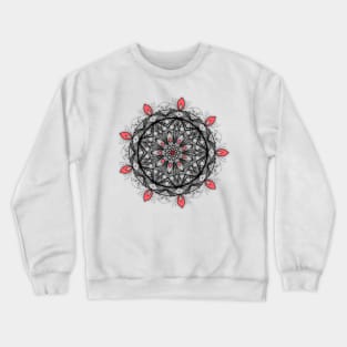 Coral Pedals Mandala Crewneck Sweatshirt